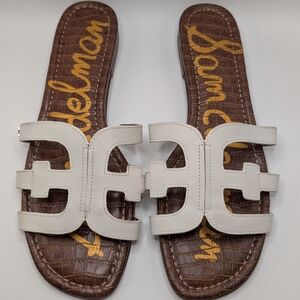 NWOT Sam Edelman Bay Slide Sandals white leather size 13